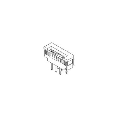 Molex Ffc & Fpc Connectors 1.00Mm (.039) Pitch Ffc/Fpc Connector, Through-Hole, Vertical, Zif Receptacle,  520302075